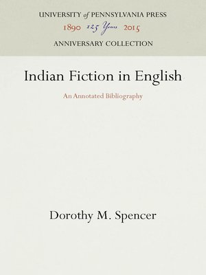 cover image of Indian Fiction in English